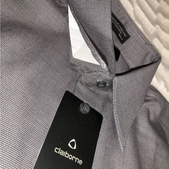 Claiborne Mens Long Sleeve Dress Shirt Medium 15 1/2 34-36 T-Weave New No Tags - Picture 6 of 10